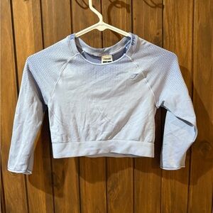 Gymshark Blue Long Sleeve Tee Casual Comfort